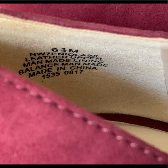 Nine West NEW Eniola 9X, red pointy pump Suede leather, size 6.5, jewel red - Picture 10 of 16